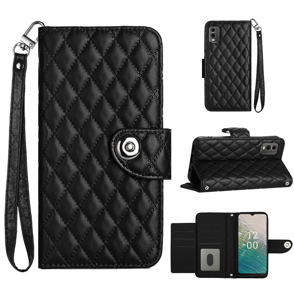 YB Imprinting Series-8 for Nokia C32 Case Wallet Leather Phone Cover Imprinted Rhombus YB Imprinting Series-8 for Nokia C32 Case Wallet Leather Phone Cover Imprinted Rhombus